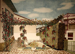 Son jardin &agrave; St-Jean-de-Luz
