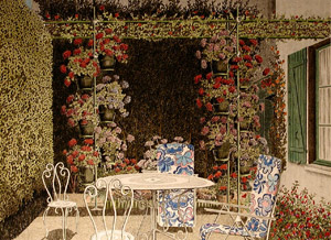 Son jardin &agrave; St-Jean-de-Luz