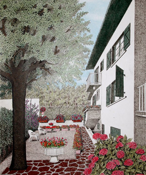 Son jardin &agrave; St-Jean-de-Luz