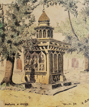 Carnet de voyage - Fontaine à Oujpa