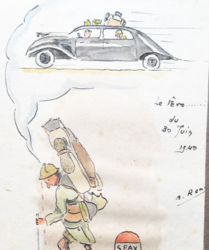 Carnet de voyage - Rue à TAZA - 1939